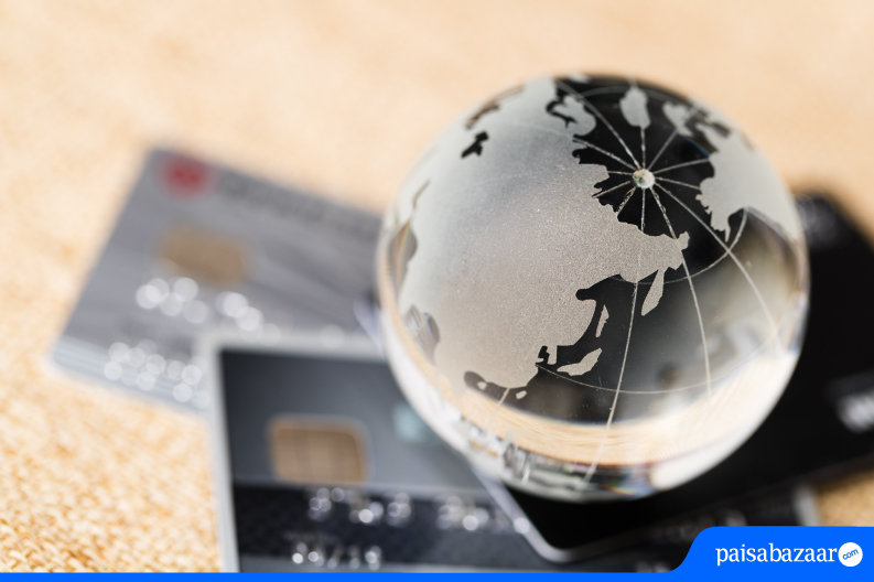 Savings account with international debit cards