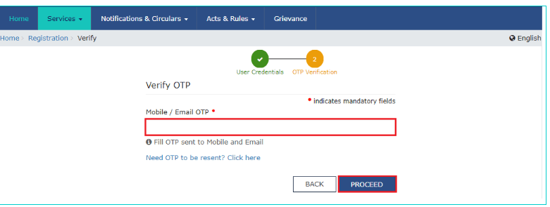 GST Registration verif part B