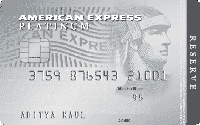 American Express Platinum Reserve credit card