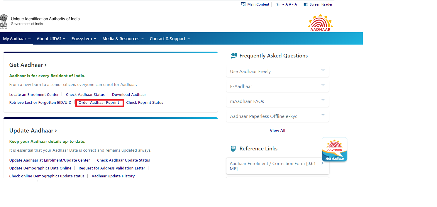 How To Get A Copy Of Duplicate Aadhaar Card Online Paisabazaar