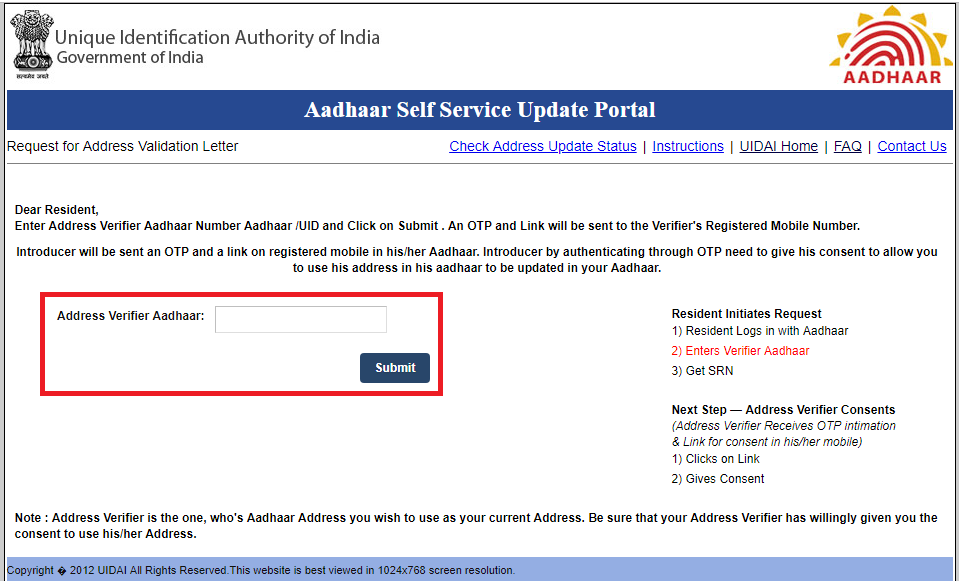 Aadhaar Card Eligibility Documents Application Status 