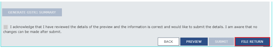 GSTR 1 “FILE RETURN”