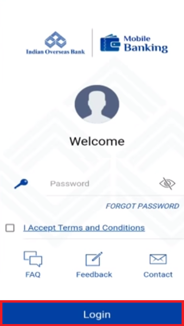 7 - IOB Mobile Banking Login