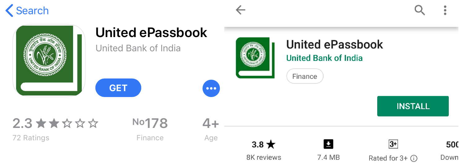 United ePassbook App Installation