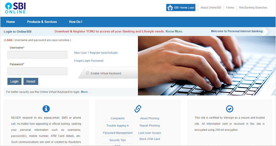 1 - Block SBI ATM Card through net banking login