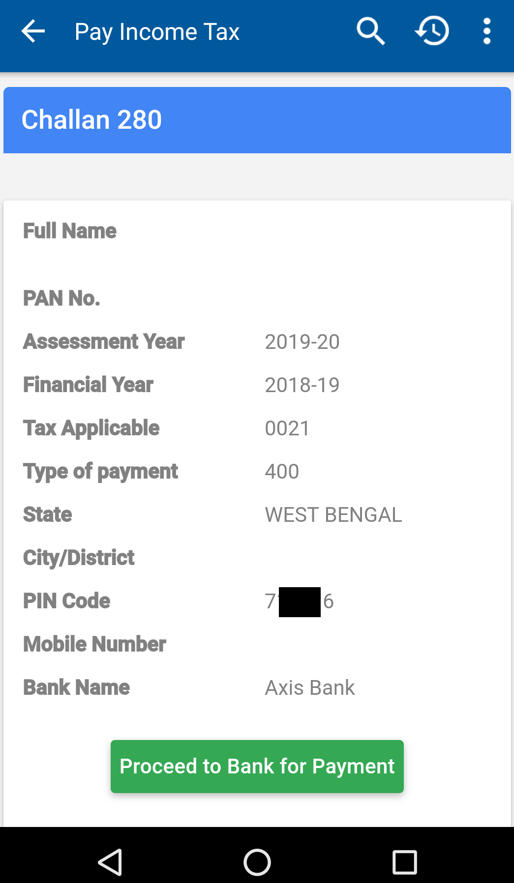 Challan 280 Payment