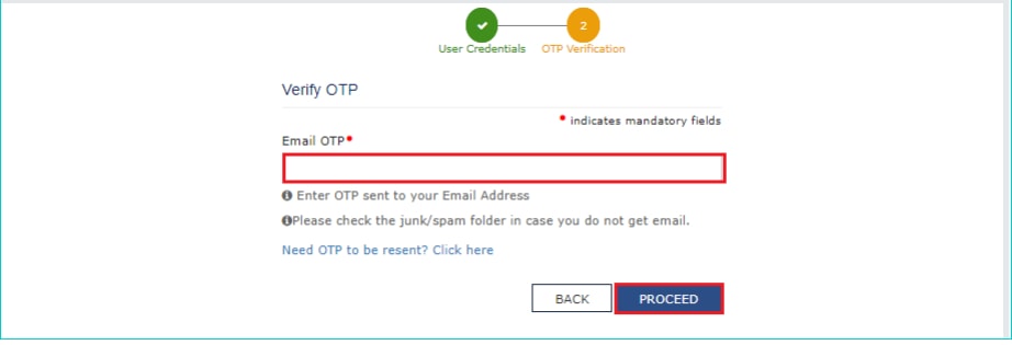 gst login portal verify OTP