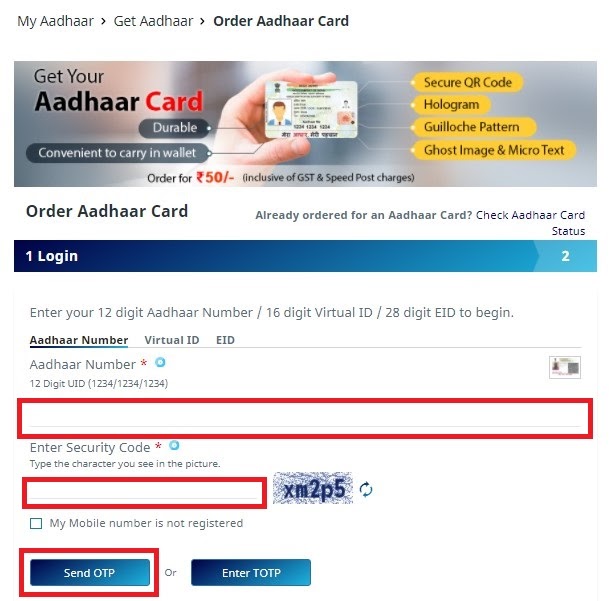 Pvc Aadhar Card Know How To Order Uidai Pvc Card Online Paisabazaar