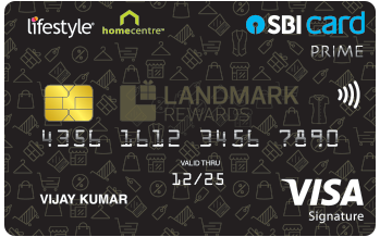 Lifestyle Home Centre SBI Card Prime