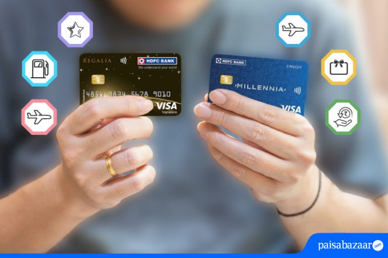 Compare HDFC Millennia Credit Card Vs HDFC Regalia Credit Card