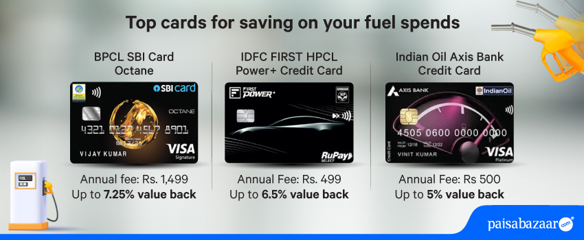 Compare: BPCL SBI Octane Vs. IDFC FIRST HPCL Power+ Vs. Indian Oil Axis Bank Credit Cards