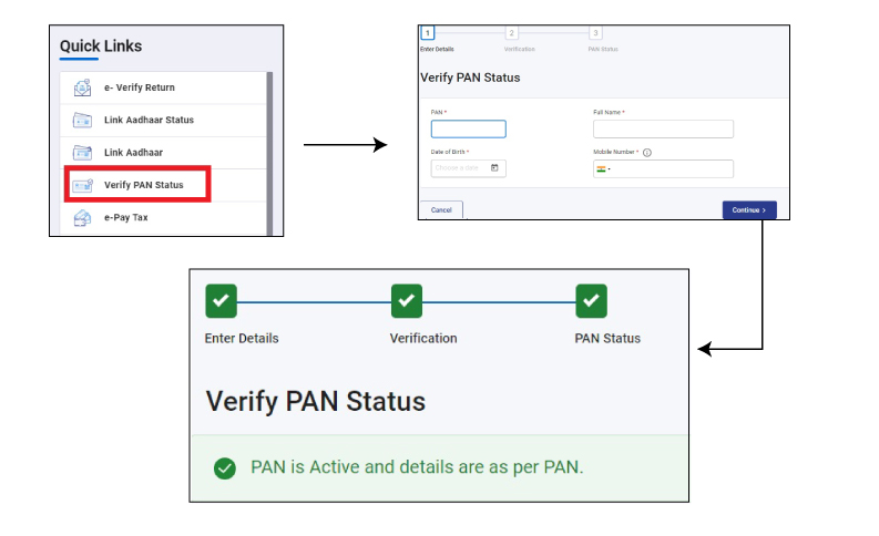 Verify PAN Status