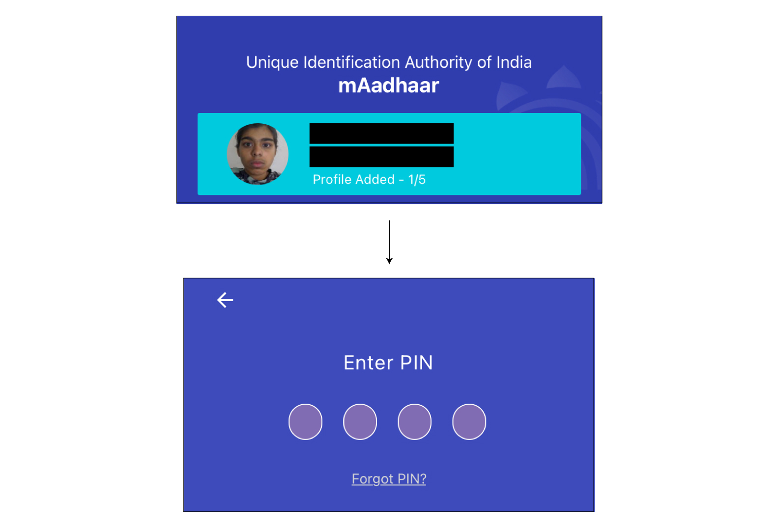 View Profile on mAadhaar