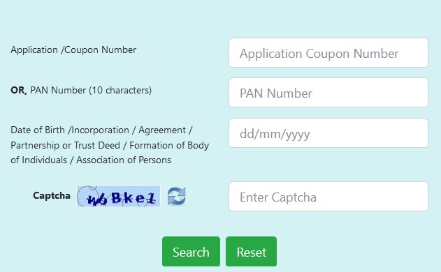 Track PAN Card Deliver Status via UTIITSL